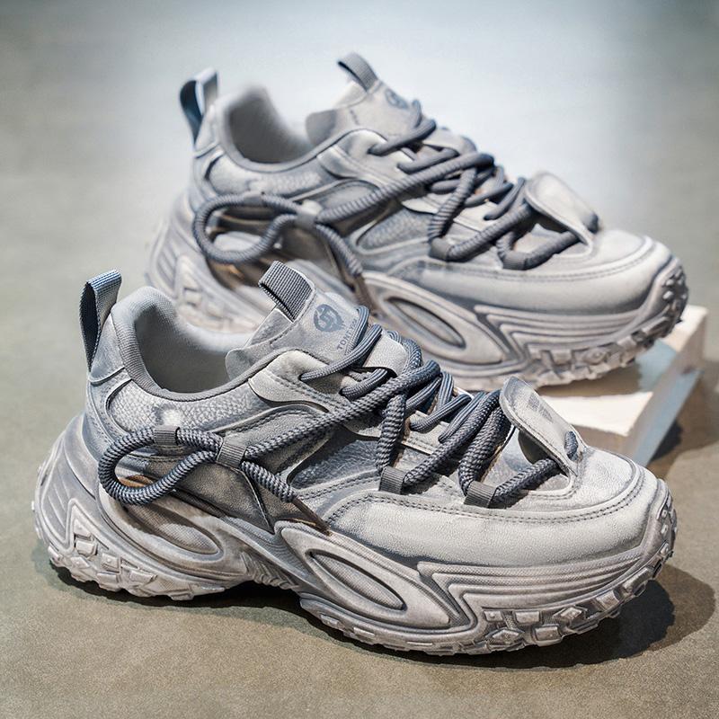 Nowa Moda Męskie Cztery Pory Roku Wygodne Buty na Grubej Podeszwie Studenci Chłopcy Modne Miękka Podeszwa Oddychające Casualowe Sneakersy do Biegania