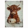 Vintage Metal Tin Sign 8x12 Inch Retro Bathroom Wall Decor Home Toilet Sign