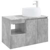 Bathroom Furniture Set 2 Pieces Concrete Grey Engineered Wood