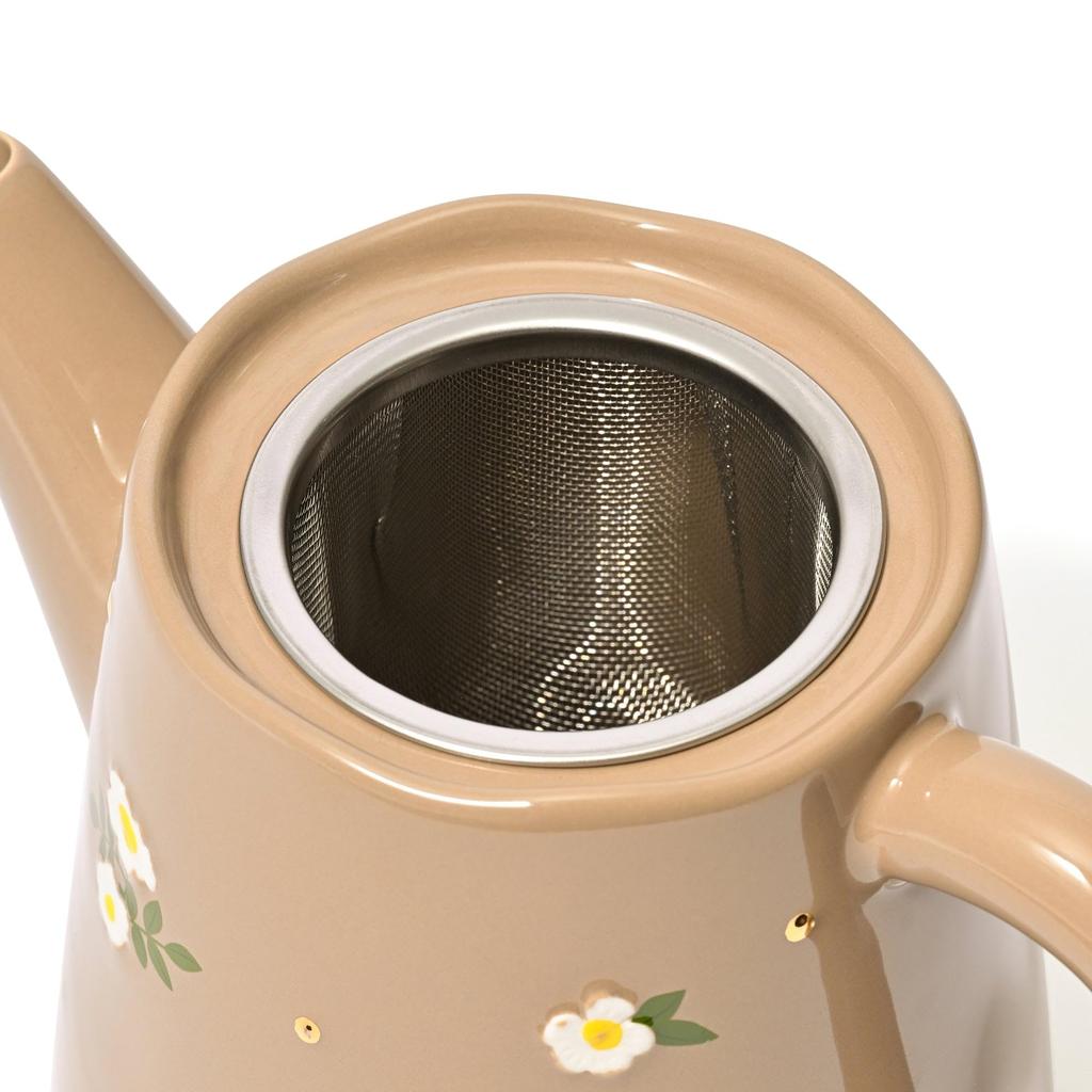 Francfranc Fleuron Teapot, Brown