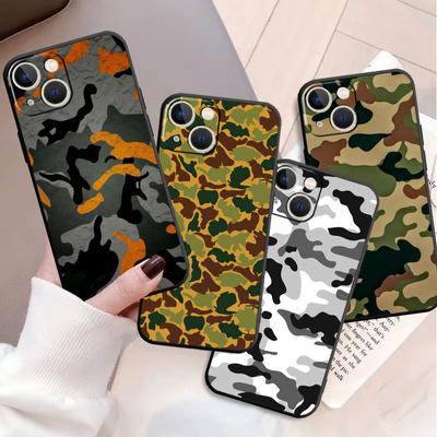 Θήκη Για Apple iPhone 14 11 13 Pro Max 7 8 Plus 12 Mini XR X SE XS 6 6S 5 5S 7+ 8+ TPU Πίσω Κάλυμμα Τηλεφώνου Στρατιωτική Παραλλαγή Capa