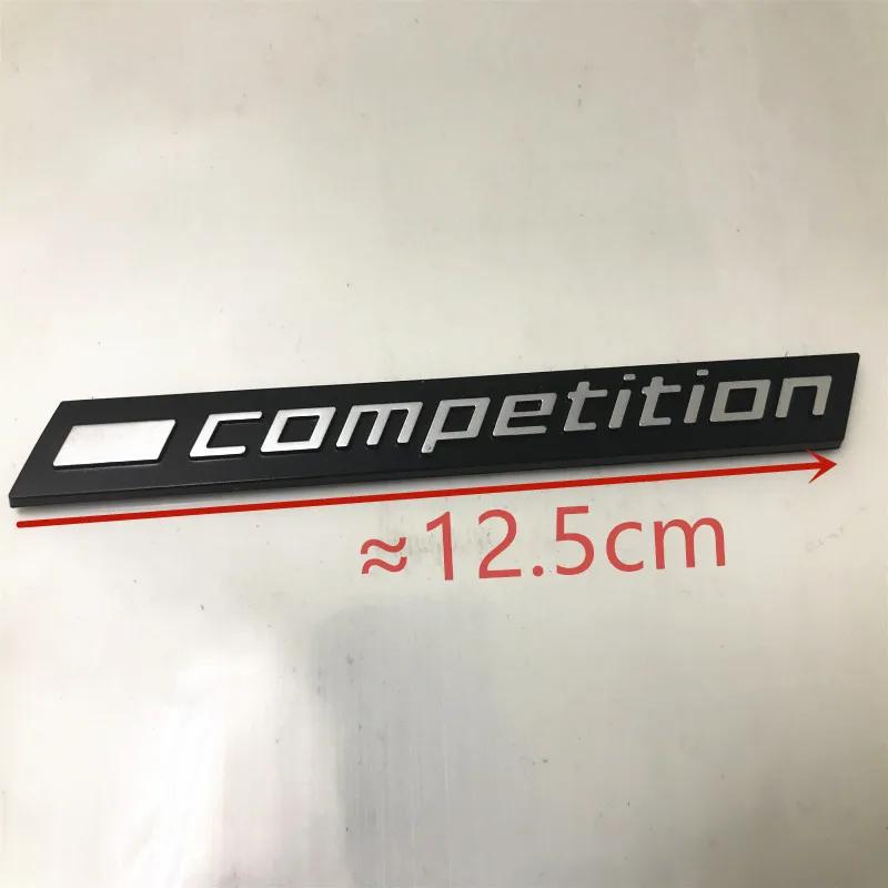 3D ABS Schwarz COMPETITION Leiste Unterlegtes Emblem für BMW 3 5 7 Serie Thunder Edition M1 M2 M3 M4 M5 M6 X5M X6M Auto Kofferraum Emblem