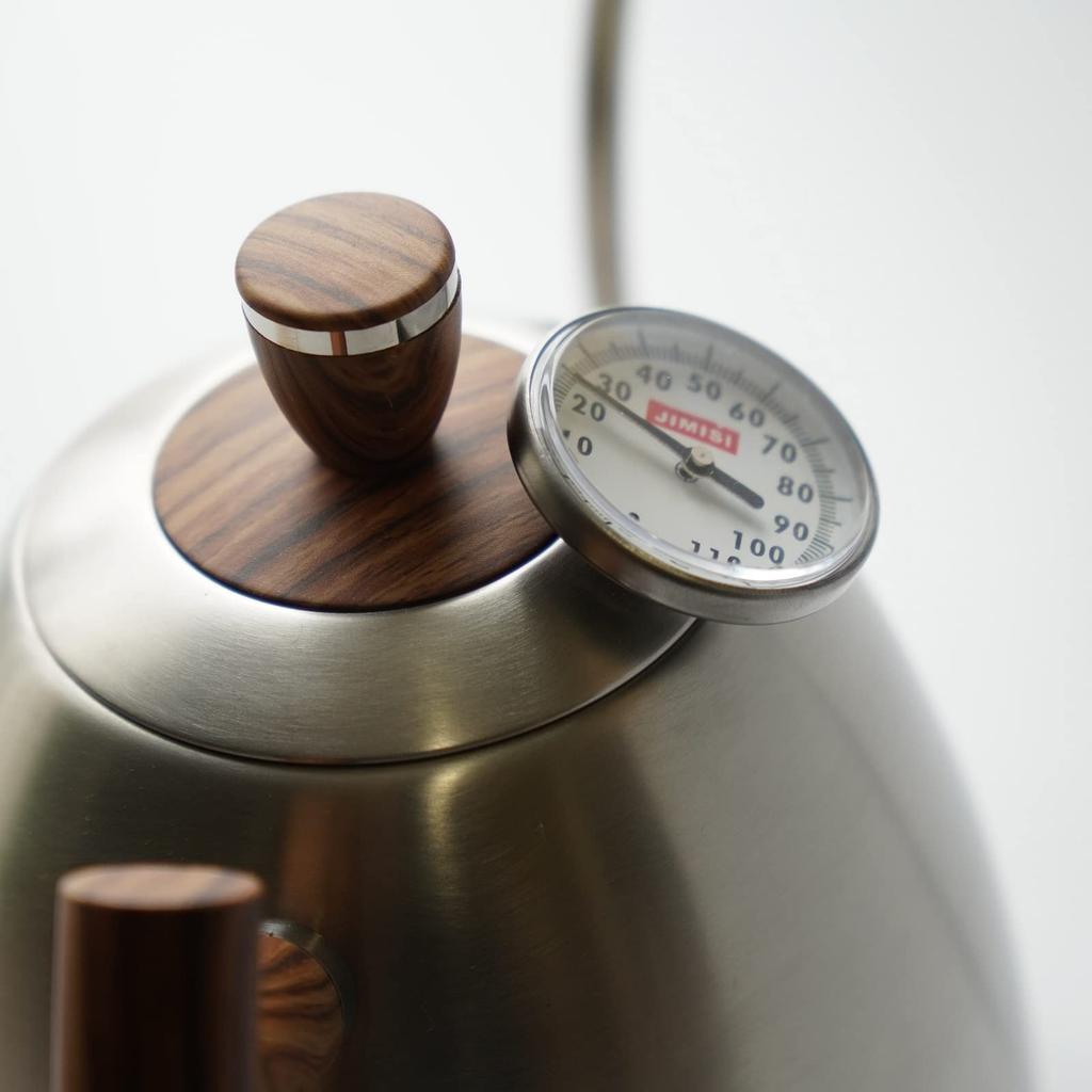 HMS FUN COFFEE Coffee Thermometer, Drip, Steam, Drip Pot, Milk Pitcher, Espresso, Milk Frothing, Liquid Thermometer, 13cm, Stainless Steel