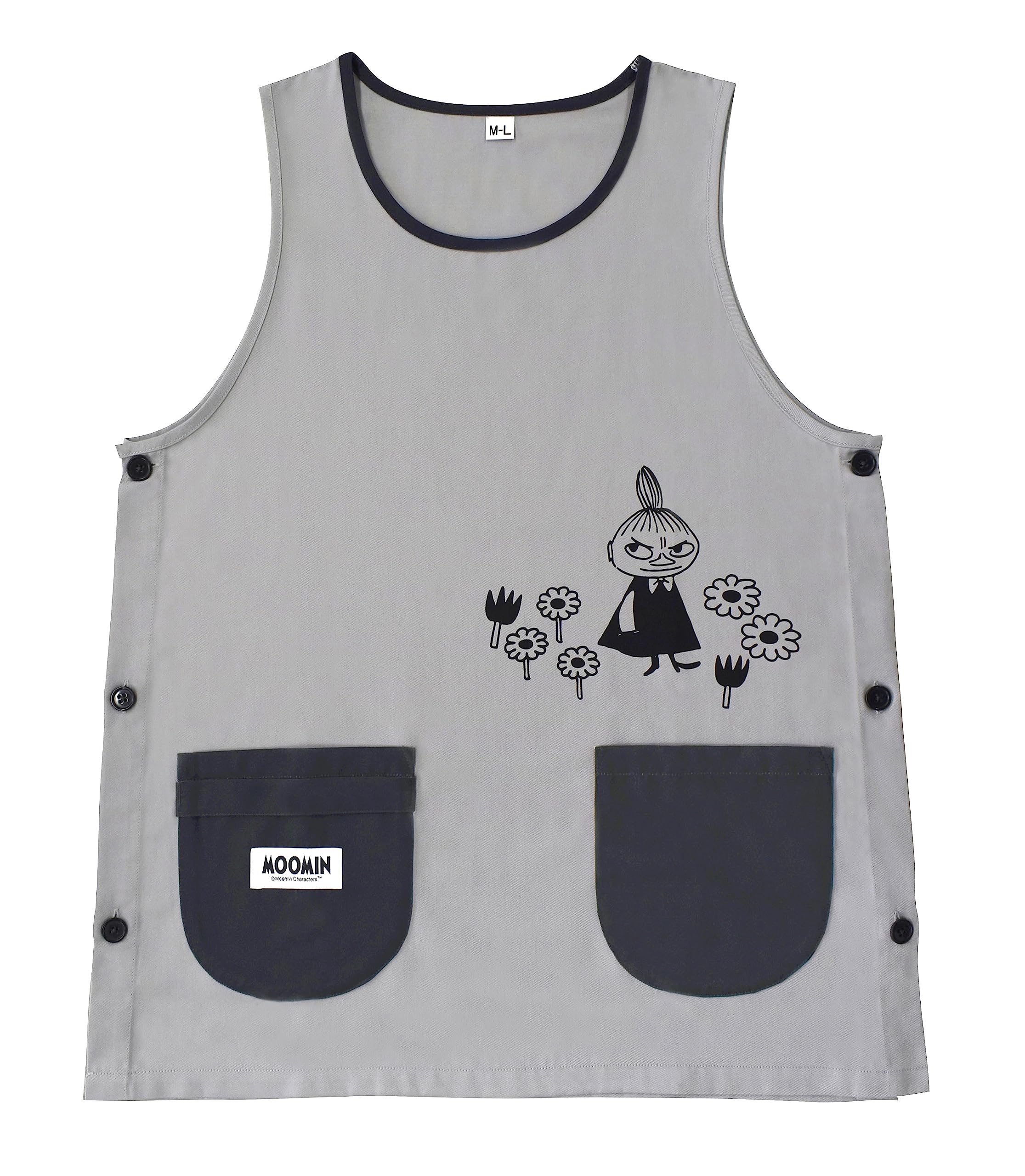 

Святая Дама Муми-тролль Фартук Свободного размера, Серый, ST-IM0063, (M-L) серый