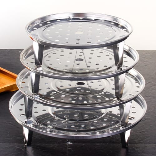 Stainless Steel Steamer Plate, Steamer Stand for Pots and Eggs, Multifunctional Rice Cooker Rack, Heat-Resistant and Insulated, Convenient Cooking Rac