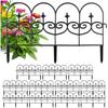 12X Płotek Ogrodowy Czarny Border Palisada Obrzeże Trawnika Grządki 714 Cm