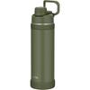 Thermos Water Bottle Vacuum Insulated Sports 1L Khaki Handle Dishwasher Safe Convenient Carry Loop Direct Drinking Removable Mouthpiece Easy Cleaning