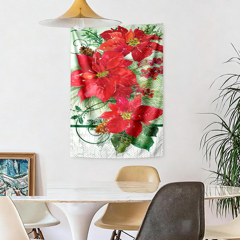 Christmas Wall Decor Tapestry Art For Pet Memorial Birthdaywedding Party Backdrop Family Gift