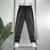 Summer New New Trend Personalized Solid Color Handsome Simple Fashion Men's Versatile and Comfortable Men's Straight Casual Pants