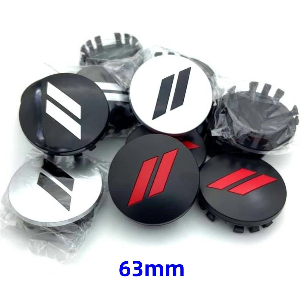 4 Stück x 63mm Auto Logo Radnabendeckel Felgenabdeckung Emblem Aufkleber für Dodge Charger Challenger Hell Cat SRT für Chrysler 300C