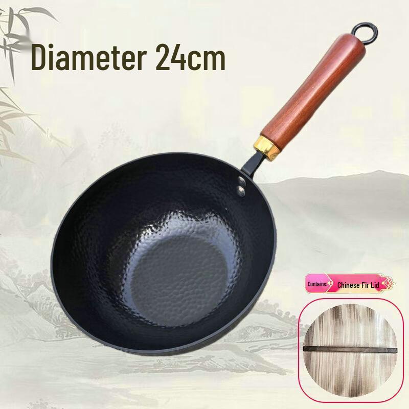 ZISIZ Non-Stick Iron Milk Pot with Lid