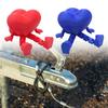 Red 3D Printed Car Hitch Cover Heart Shape Decoration Impact Resistant Universal Towing CouplingTrailer Coupling Caps