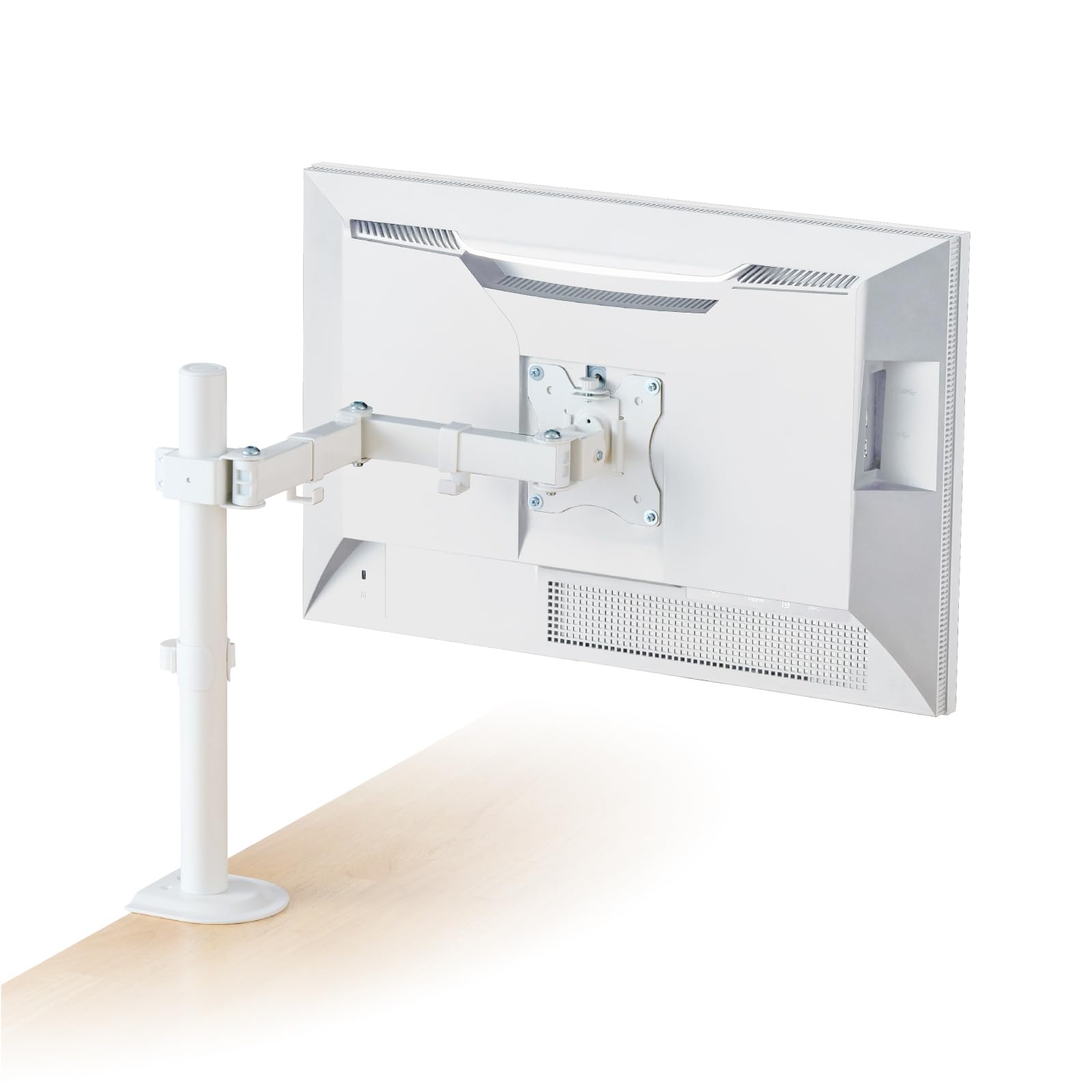 

Elecom Кронштейн для монитора Кронштейн для дисплея Одинарный Длинный Совместим с дюймовыми мониторами Грузоподъемность 9 кг VESA-совместимый Белый DPAWSN01WH 17-32 белый