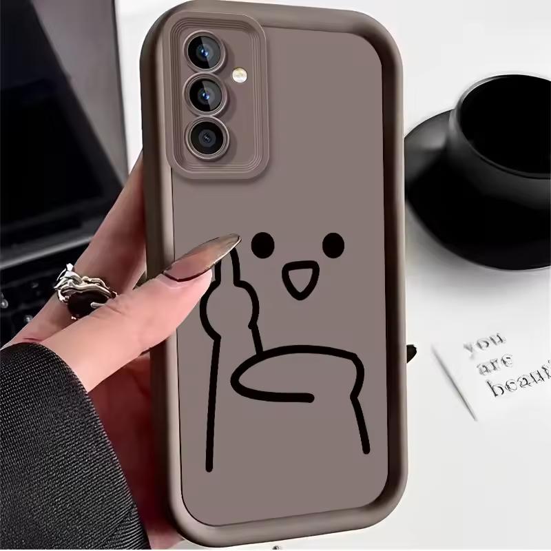 Stickman For Samsung Galaxy Case S24 S23 S22 S21 Ultra Plus Fe A55 A54 A53 A52 A35 A25 A15 A14 5G Phone Y2k Cover