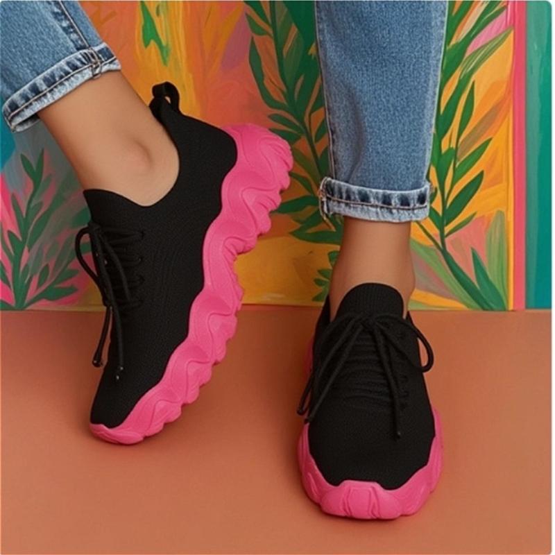 Women's Trendy Shoes Street Breathable Mesh Anti Slip Sole Casual Shoes Outdoor Activities Jogging Yoga Training Balance Shoes