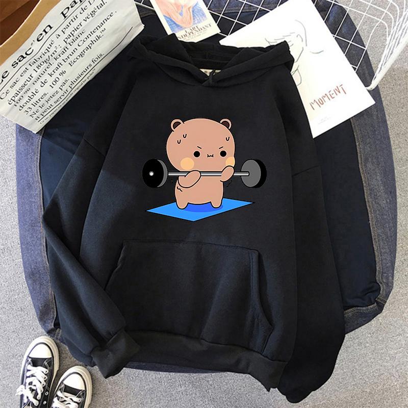 

Anime Bubu Dudu Cute Cartoon Printed Hoodie Women Men Couple Sweatshirt Fashion Long Sleeves Fleece Loose Streetwear S