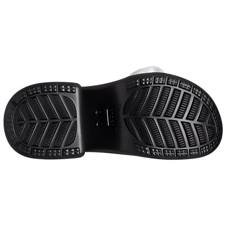 Crocs Quiet Wrap-toe Slippers Women's Black