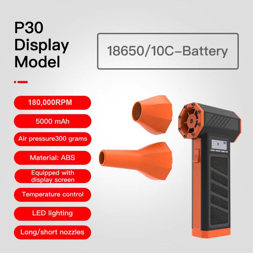 Air Duster 5 Gear Adjustable 130000RPM Electric Air Duster 4000mAh Rechargeable Cordless Air Blower for Car Cleaning Turbo fan