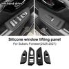 LHD Silicone Window Control Panel Mat For Subaru Forester 2025 2026 2027 Window Lift Button Protective Cover Car Interior Trim