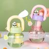 Cute Cartoon Panda 800ml Large Capacity Plastic Water Bottle With Handle Portable Straight Drink Cup For Children School Office