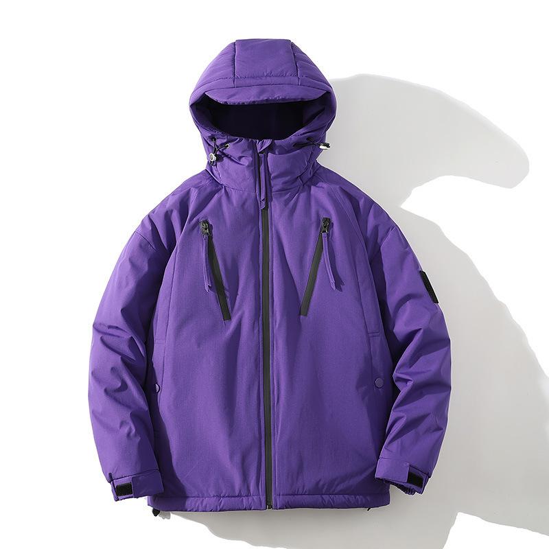 Winter New Men's Graphene Cotton-padded Clothes Casual Fashion Warm Versatile Hong Kong Style Tooling Men and Women