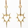 Trendy Punk Style Alloy Hollow Heart Cross Earrings