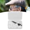 Hearing Amplifier Ear Tip Earplug Dome Set Hearing Amplifier Cleaning Brush Tool Accessories with Storage Box