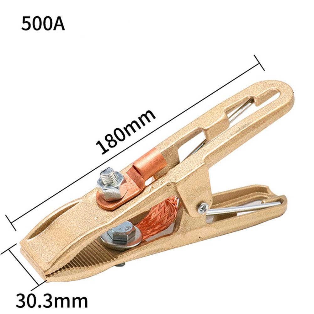 Welding Ground Clamp A Shape Welding Earth Ground Cable Clip Clamp Brass For Welding Machine Ground Clip 260A 300A 500A