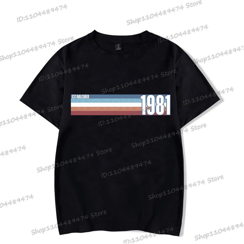 Harajuku 1980 To 1989 Year Streetwear Men Short Sleeve Established 1985 T-shirt O-neck Women Birthday Gift Fashion Tshirts