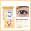 Magnetic Eyelashes Set 1 Pair Reusable No Glue Needed False Eyelashes With Magnetic Tweezers Curly Faux Lashes Makeup Tool