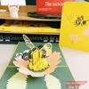 INS Style 3D Birthday & Teacher's Day Card: Creative DIY Paper Sculpture Gift for Chinese Valentine's Day