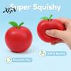 Hand Therapy Ball 6Pcs Fruit Squeeze Toys for Stress Relief Soft TPR Satisfying Fidget Palm Kneading Toy Sensory Cute Colorful Kids Teens Adults