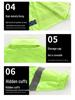 Hochgeschwindigkeits Fluoreszierend Grün Doppellagiges Reflektierendes Regenmantel- und Hosen-Set für den Schwerlastgebrauch