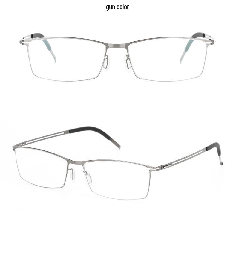 2023 Ultra-Lightweight Screwless Steel Square Myopia Glasses for Small Faces