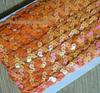 S-Shaped Sequin Lace Beads with 1.5CM Gold and Silver Ribbon for Clothing and Stage Accessories