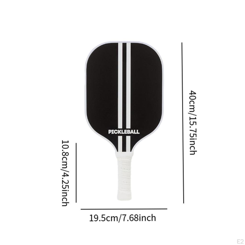 Lightweight Pickleball Racket for Elastic Rotation Control Black