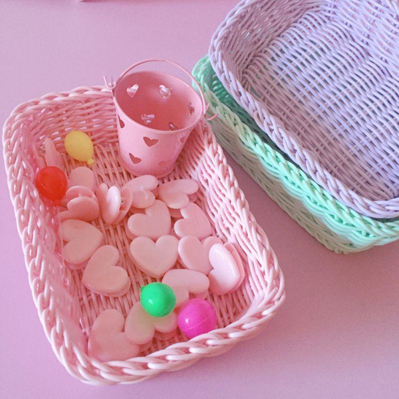 1Pcs Storage Baskets Desktop Food Sundries Storage Organizer Women Cosmetic Container Home Kitchen Bathroom