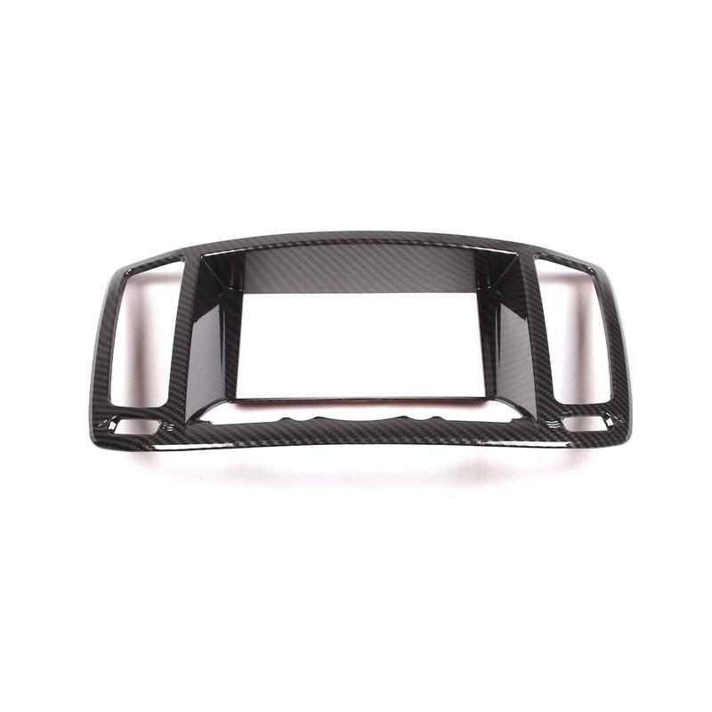 For Infiniti G25 G37 2007-2013 ABS Carbon Fiber Center Console Air Outlet Navigation Decorative Frame Sticker Car Accessories