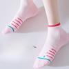 Dünne Damen-Sportsocken für Frühling und Sommer mit Mesh, atmungsaktiv, stoßdämpfend, rutschfest, nahtlose Frotteesohle, kurze Laufsocken