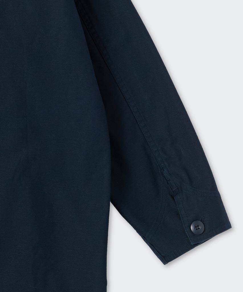 Musinsa Standard Bag Satin Shop Coat [Navy]