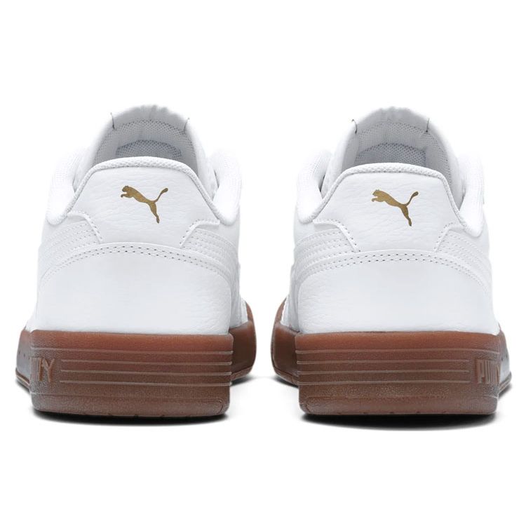 Puma Caracal Leather Retro Sports Sneakers Lightweight Low Top Unisex Sneakers White 369863-06