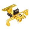 License Plate Stays, License Plate Holder for Motorcycle, Fender Eliminator Bracket with LED Light, Angle Adjustable, Universal Type, Gold