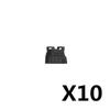 10PCS/LOT MOC Military Building Blocks Soldiers Figure Vest Helmet Belt Mask Earphone Bricks Army Accessories Toys J021