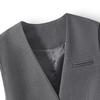 Syboshe Women's V-Neck Single-Button Vest