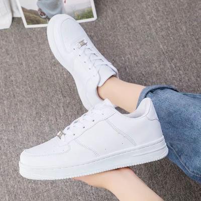 Sport- und Freizeitschuhe Damen kleine weiße Schuhe Paar vielseitig Student Schnürer