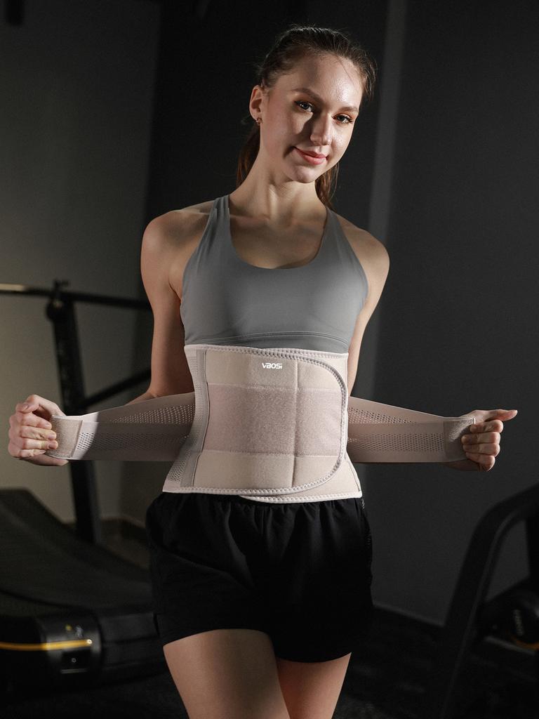 Adjustable Unisex Waist Trainer Lower Back Support Belt For Weightlifting Cycling Tummy Control Posture Corrector
