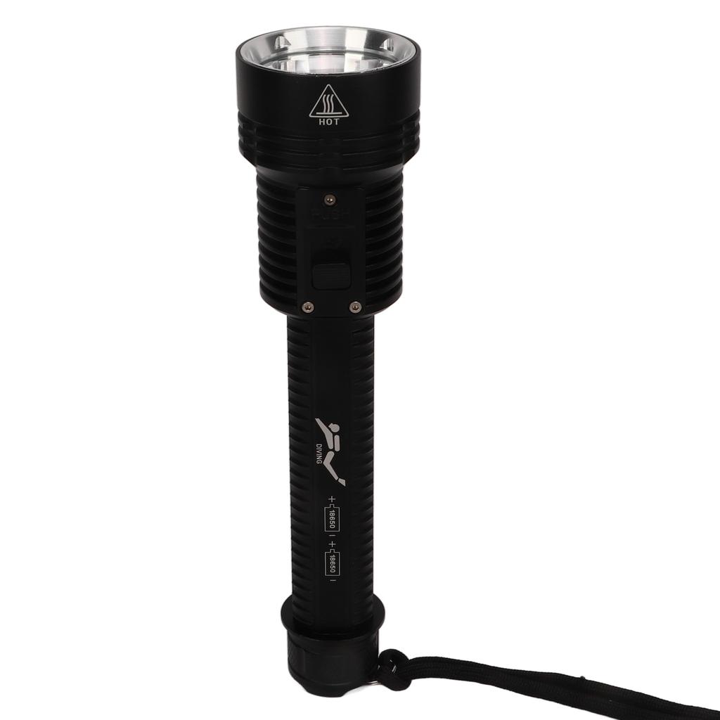 Torcia subacquea T40 Interruttore magnetronico Luce forte Torcia da immersione Impermeabile IPX8 Sott'acqua