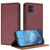For Samsung Galaxy XCover7 Pro Case L-Shaped Grid Pattern Leather Stand Phone Cover with Card Slots