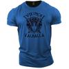 New Summer Men's T-shirt Cotton Fitness Sports T-shirt Vikings T-shirt Plus Size Men's Top Fashion Breathable Shirt for Top