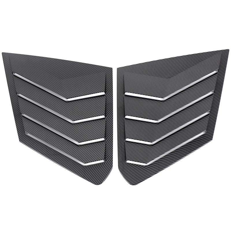 2x ABS Plastic Rear Side Window Louver Air Vents Cover Spoiler Car Side Window Decoration Cover Suitable for BMW X3 G45 2024+